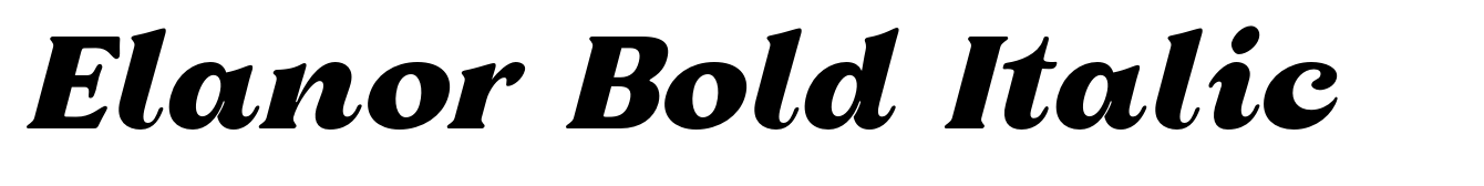 Elanor Bold Italic